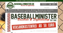 Desktop Screenshot of baseballminister.sportkanzler.de