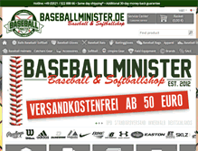 Tablet Screenshot of baseballminister.sportkanzler.de